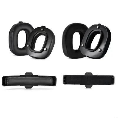 L4MA 1Pair Elastic Ohrpolster Deckungen für A40TR -Kopfhörer -Lärmstündigung Ohrschützer Image