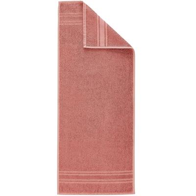 Handtuch DYCKHOFF "Saphir Friseurhandtücher", rosa (altrosa), B:34cm L:90cm, Frottier, Frottier, Handtücher (Packung), Farbecht und besonders strapazierfähig, 34x90 cm Image