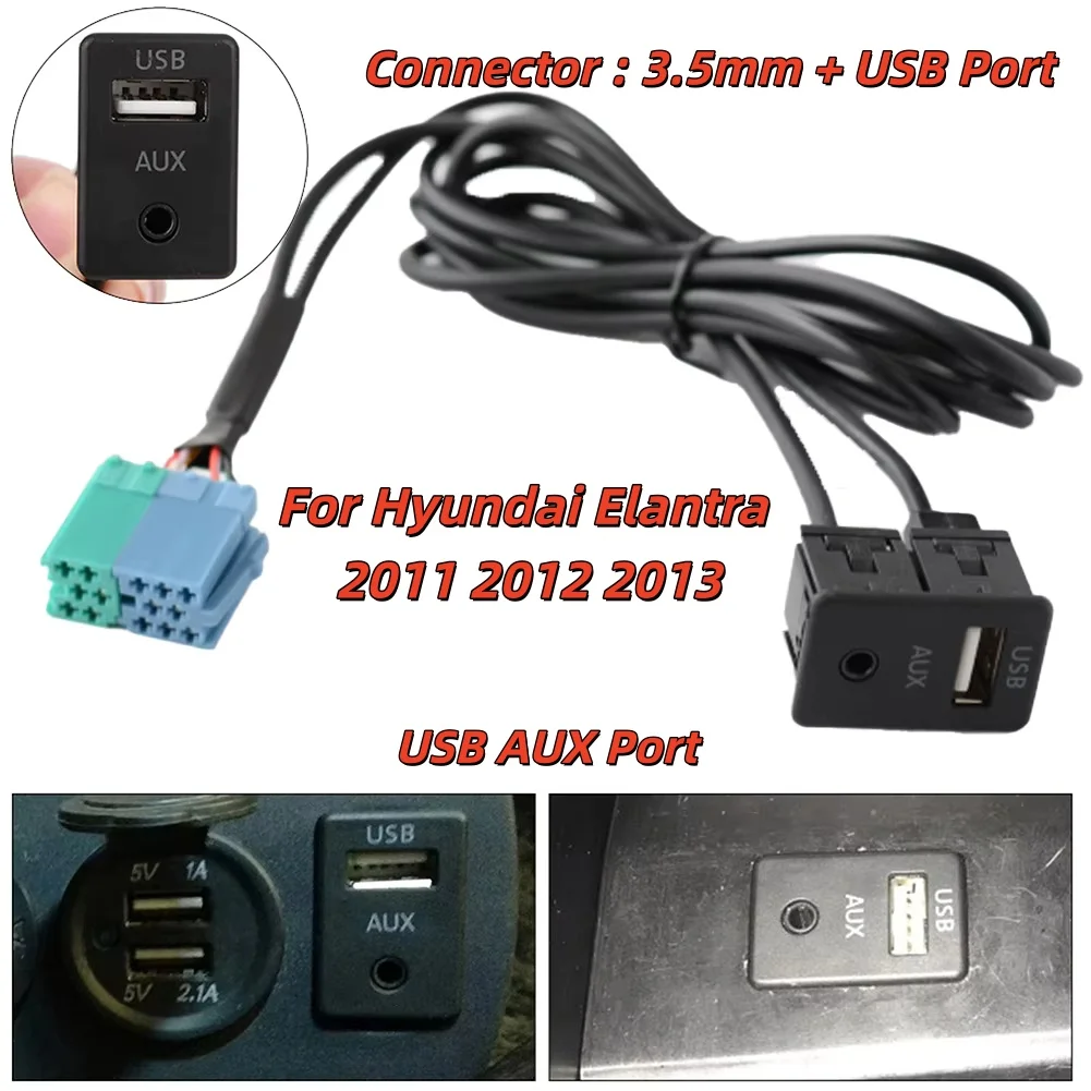 Verlängerungskabel AUX USB Verlängerung Verlängerungskabel AUX USB Kabel AUX USB Port Adapterkabel Automobilelektronik Image