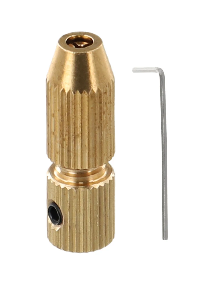 Bohrfutter Schlüssel Schlüssel Set 2mm Loch Messing Motor Welle Klemme Spannzange Adapter Leuchte Bohrer Bits Halter Für elektrische Schleifer Werkzeuge Image