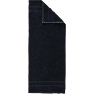 Handtuch DYCKHOFF "Saphir Friseurhandtücher", schwarz, B:34cm L:90cm, Frottier, Frottier, Handtücher (Packung), Farbecht und besonders strapazierfähig, 34x90 cm Image