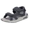 Sandale RIEKER, Herren, Gr. 41, schwarz (schwarz, grau), Lederimitat, Textil, sportlich, Schuhe, Trekkingsandale, Outdoorsandale, Sommerschuh mit Klettverschlüssen