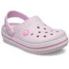 Clog CROCS "Crocband Clog", Kinder, Gr. 25, rosa (rosa, weiß), Croslite, casual, Schuhe, Sandale, Sommerschuh, Badeschuh mit Lüftungsöffnungen