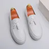 Lässiges Leder, ultraleicht, bequem, lässig, Herrenschuhe, Herren-Quasten, Loafer, klassische Herren-Schuhe für Hochzeitsschuhe, große Schuhe