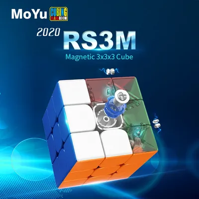 Moyu RS3M 3x3x3 Magnetische Zauberwürfel RS3 M 3X3 Maglev UV Geschwindigkeit Cube Professionelle Image