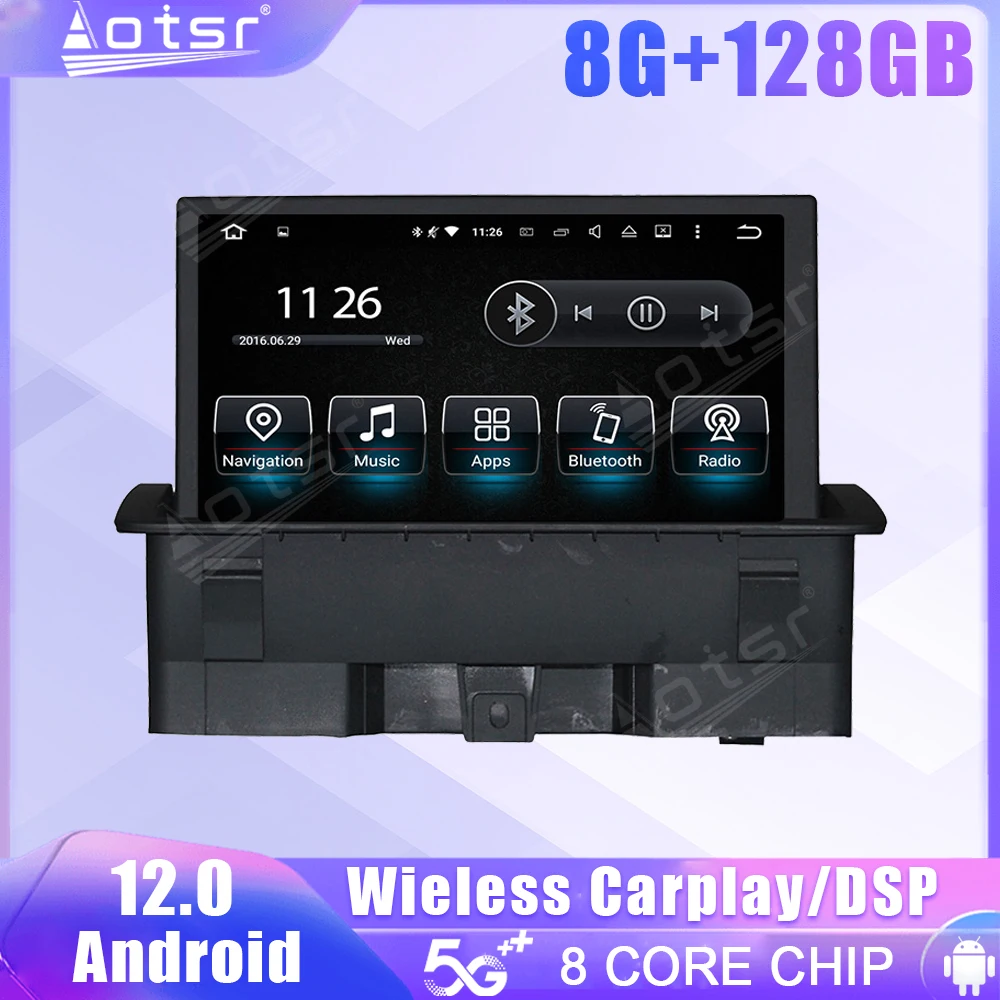 128G Für Audi A1 2011 2012 2013 2014 2015 Auto Radio Carplay Multimedia Vedio Player GPS Auto Navi stereo DVD Kopf Einheit DSP 2DIN Image