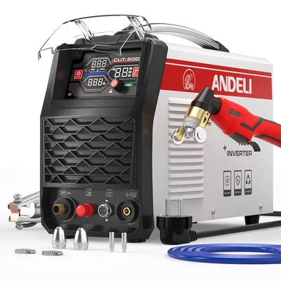 ANDELI 220V Plasma Cutter 50A HF Pilot ARC Non-Touch Cutting 2T/4T IGTB Inverter Plasma Cutting Machine Metal Cutting