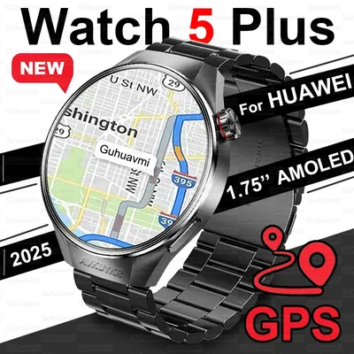 Für HUAWEI IOS Outdoor Sport GPS Smart Uhr Männer 1,75 ''HD AMOLED Bildschirm Kompass IP68 Image