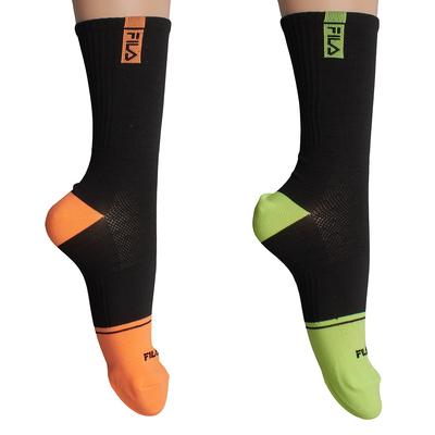 Pack-2 Lange Fahrradsocken F2524 für Herren und Damen Image