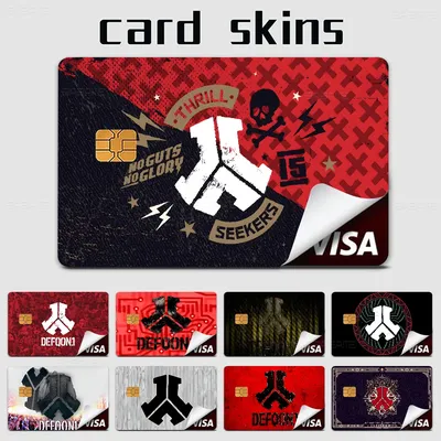 Modern Fashion Defqon1 Music Film Skin Sticker Tape for Bank Credit Debit Card Personalized Credit