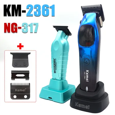Hair Clippers Men Professional Kit Magnetic Motor DLC Blade with Base Charger Hair Cutting Finishing