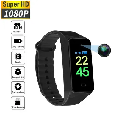 High Definition Mini 1080P Camera SportsWatch Wearable Monitoring Home Safety Monitor DV Camera