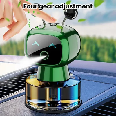 Car Air Freshener Smart Rechargeable Car Aroma Diffuser 4 Levels of Adjustable Intelligent Car