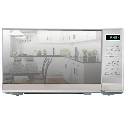0.7 Cu Ft Microwave Oven - Stainless Steel Compact Style Microondas, Smart Countertop Kitchen