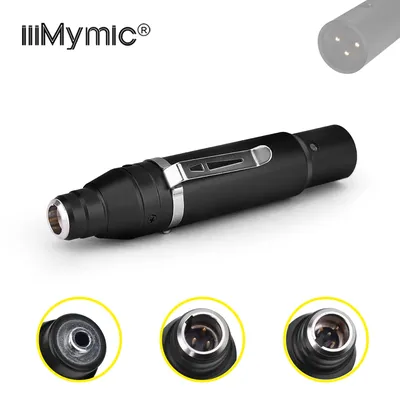 iiiMymic 48V Power Optional Sensitivity Phantom Adapter XLR 3Pin 4 Pin TA4F 3.5mm for Musical