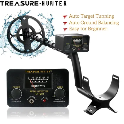 Treasure Hunter GT200 Metal Detector Professional High Sensitive Underground Iron Metal Gold