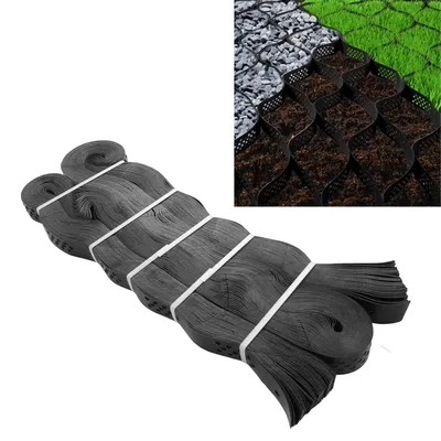 Ground Stabilization Grid 9x17 FT Gravel Ground Grid HDPE Foldable Geocell Stabilization Grid for