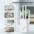 Ripetitore WiFi wireless 300M Extender WiFi Amplificatore di segnale WIFI wireless a lungo raggio Ripetitore Internet di rete wireless EU/US/UK