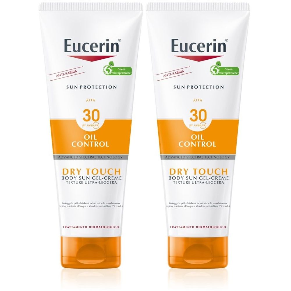 Eucerin Oil Control Dry Touch Sun Gel Creme SPF 30 200 ml 2x200 solare