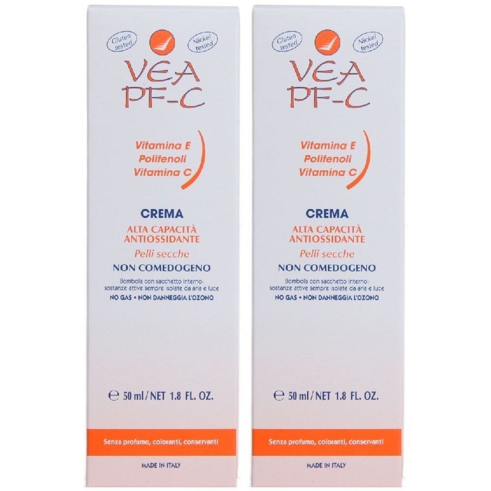 Vea Pf C Vit E/Polif/Bomb 50Ml In Bomboletta Airless 2x50 ml Crema per