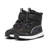 Stiefel PUMA "PUMA Evolve Stiefel Jugendliche", Kinder, Gr. 30, schwarz strong gray weiß, Obermaterial: Textil, Synthetik; Futter: Textil; Innensohle: Textil; Laufsohle: Gummi, Schuhe
