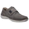 Klettschuh JOSEF SEIBEL "New Anvers 83", Herren, Gr. 49, grau (asphalt), Leder, klassisch, Schuhe, Slipper, Komfortschuh in extraweiter Form