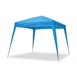 Wasabi - Klappzelt 3x3 m Compact Blau – Wasserabweisend – Inklusive Windschutz und Befestigungsheringe