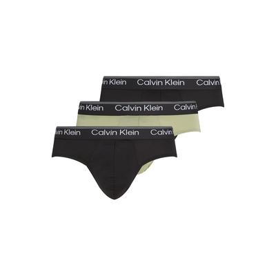 Hipster "HIP BRIEF 3PK", Herren, Gr. XXL (56), b, beau bl, f mauve, saharah sn wbs, Jersey, Obermaterial: 88% Polyester, 12% Elasthan, CALVIN KLEIN UNDERWEAR, körpernah, Unterhosen, mit Logo-Elastikbund Image