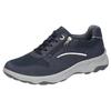 Sneaker WALDLÄUFER "H-MAX", Herren, Gr. 8 (42), blau (marine), Nubukleder, Textil, Glattleder, sportlich, Schuhe, Schnürschuh, Halbschuh mit zusätzlichem Reißverschluss, H-Weite, Topseller