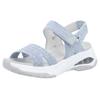 Sandale RIEKER SPORT "Byron Bay", Damen, Gr. 39, blau (hellblau), Textil, unifarben, casual, Schuhe, Sport-Sandale, Sommerschuh, Outdoorsandale mit weichem Fußbett