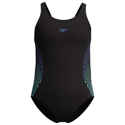Speedo - Kid's Plastisol Placement Muscleback - Badeanzug Gr 140 schwarz Image