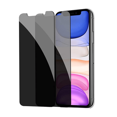 TEMU [2 Pack] Privacy Screen Protector For Iphone 11/xr/12/12 Pro/12pro Max/13/13pro/13pro Max/14/14pro/14pro Max/14 Plus, Tempered Glass Anti-spy Case Friendly Film For Iphone 11/xr 6.1 Inch Image