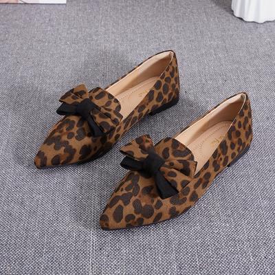 TEMU Women's Flat Shoes With Leopard Print, Suitable For All . Image