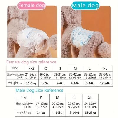 TEMU Pet Dog Diapers Safety Pants Sanitary Pants Male Dog Female Dog Diapers Image