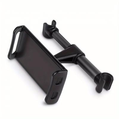 TEMU Universal 360° Rotatable Car Headrest Mount, Abs Uncharged Holder For Mobile Phones, Tablets, And Gaming Consoles, Back Seat Entertainment Bracket Image