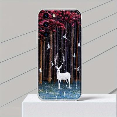 TEMU Deer Transparent Tpu Soft Case Suitable For S24ultra S24plus S23 S23plus S23fe S22 S22plus S21fe S20 S20plus S20fe S10e S10plus S10lite S9 Phone Case Image