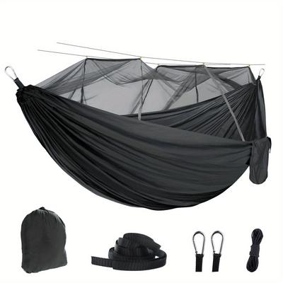 TEMU 1pc Lightweight Double Camping, Portable For Indoor/outdoor, Hiking, Camping, Backpack Travel, Travel, Backyard, Beach, 540lbs Capacity, Woven Fabric, Hand Wash Or Image