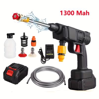 TEMU A Cordless High-pressure Washer, A Car Spray Washer High-pressure Water , Suitable For Washing Cars With Murata Batteries. Image