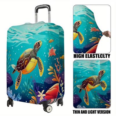 TEMU 1pc Travel Accessories, Suitcase Storage Box Makeup Box Protective Cover, Polyester, Reusable, Fashion , 18-32 Inch Suitcase Cover, Travel Accessories Image