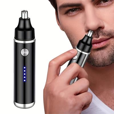 TEMU Electric Nose Trimmer, Usb Rechargeable Trimmer For Nose And Ear Hair, Nose Hair Shaver For Women And Men, Eyebrow And Facial Hair Removal Device Image