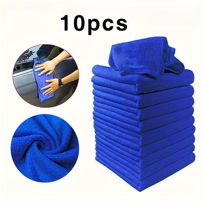 TEMU 10- Microfiber Cleaning Cloths, -absorbency, -free And - For , Motorcycles, , And Use - Image