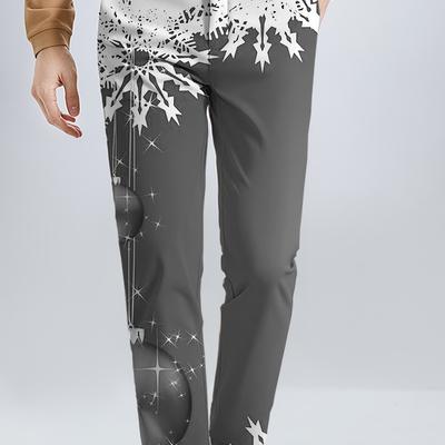 TEMU 1pc Christmas Pants, , Regular Fit, , - Trousers Image