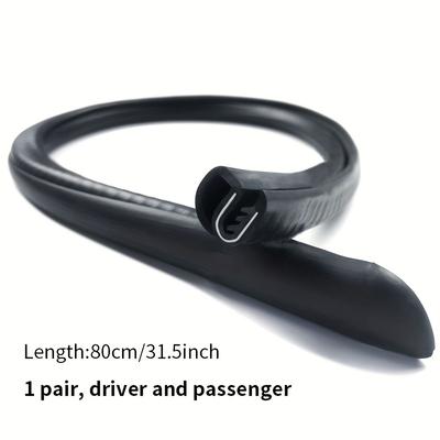 TEMU 2pcs B Pillar Seal Strip, , Elastic Rubber, Non-perishable, No Adhesive, Front, Applicable For Car Image