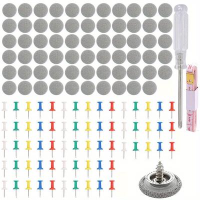 TEMU 62/132pcs/set Car Roof Repair Kit, Quick Screw Connection Piece, Without Glue, With Nylon Lining To Car Roof Repairs Image