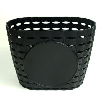 TEMU Durable Pp Material Bike Basket For ' Bicycles - Black, Secure Handlebar Mounting, , Designed For Stability , Bike Accessory|sturdy Handlebar Mount|durable Pp Basket, Bicycle Basket For Bicycles Image