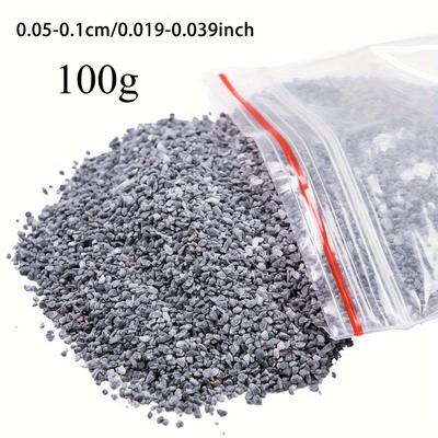 TEMU 100g Realistic Grey Natural Stone Model - Diy Garden Road Paving Material, Track Decoration, And Micro Landscape Enhancements, Packaged In Red Plastic Bags Image