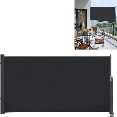 TEMU Side Awning Extendable Awning Sun Protection Made Of Polyester Privacy Screen Wind Protection For Garden Balcony & Terrace, Side Blind With Wall Bracket, Image