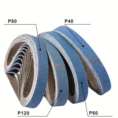 "TEMU 10/20pcs Zirconia Belt, 20 X 520mm, 40/60/80/120 Grains, Zirconia , 3/4 "x 20-1/2" Belt - For Wood, Metal, Stainless Steel, Automotive, And Furniture" Image
