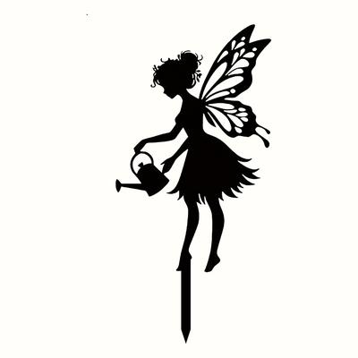 TEMU 2d Flat, 2d Plane. Fairy Garden Ground Insert - Plastic Product, Suitable For Outdoor Decoration, Yard Embellishment And Housewarming Gifts, 2d Flat Image