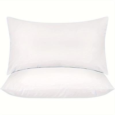 TEMU Pillow Pillows-a Pack Of 2 White Pillows, Used To Decorate Pillowcases, Pillows On The Bed And Sofa Pillows Room. Image